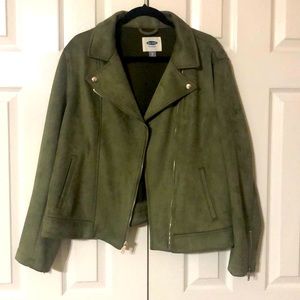 Old Navy XL Green Suede jacket